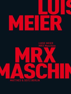 cover image of MRX Maschine